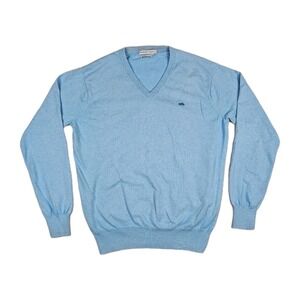 Peter Millar Sweater QUAIL LODGE Mens M V Neck Cotton Cashmere Carmel California